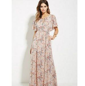 Forever 21 contemporary floral maxi dress